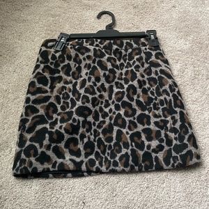 Cheetah mini skirt